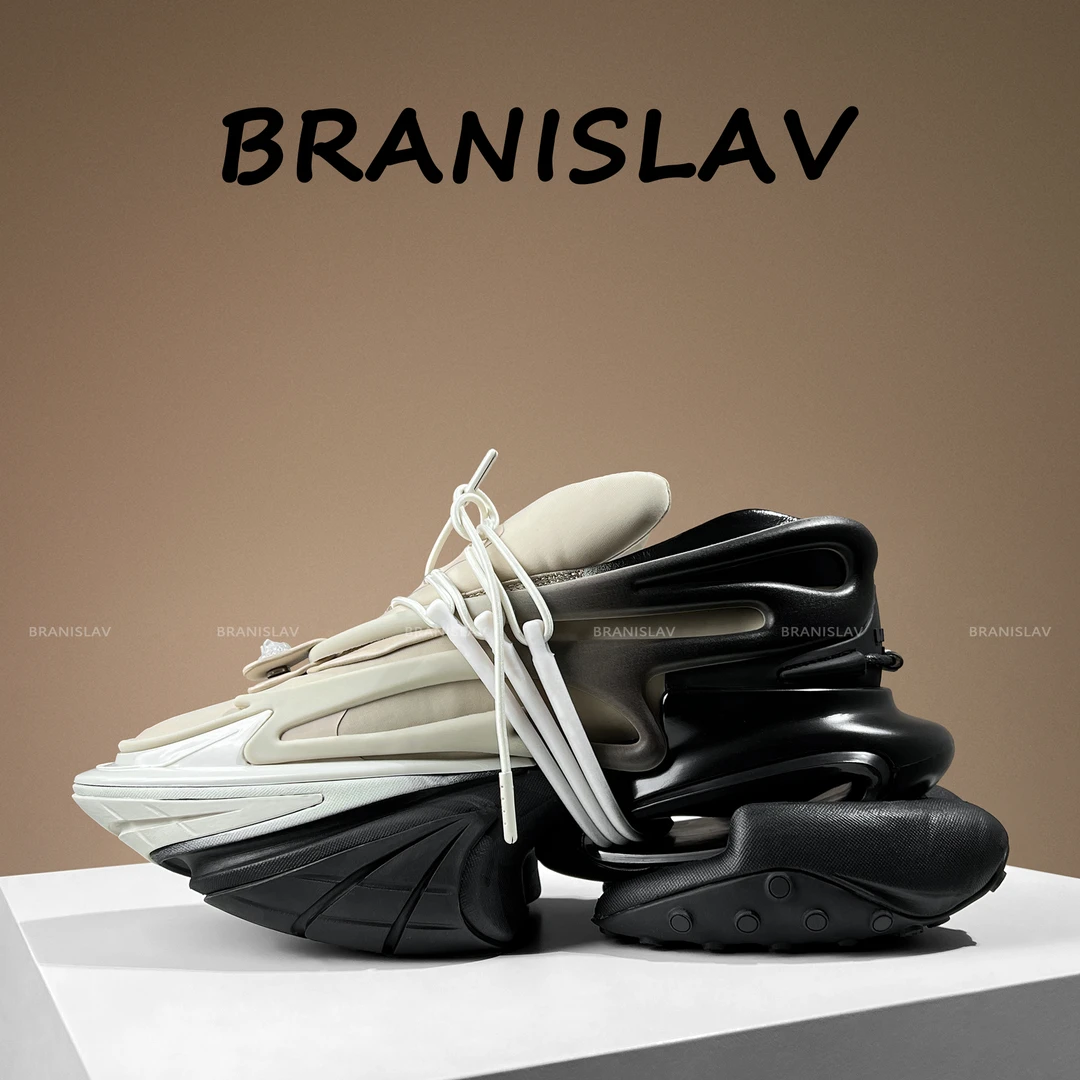 BRANISLAV宇宙飞般太空鞋时尚百搭科技感游艇鞋情侣子弹老爹鞋潮