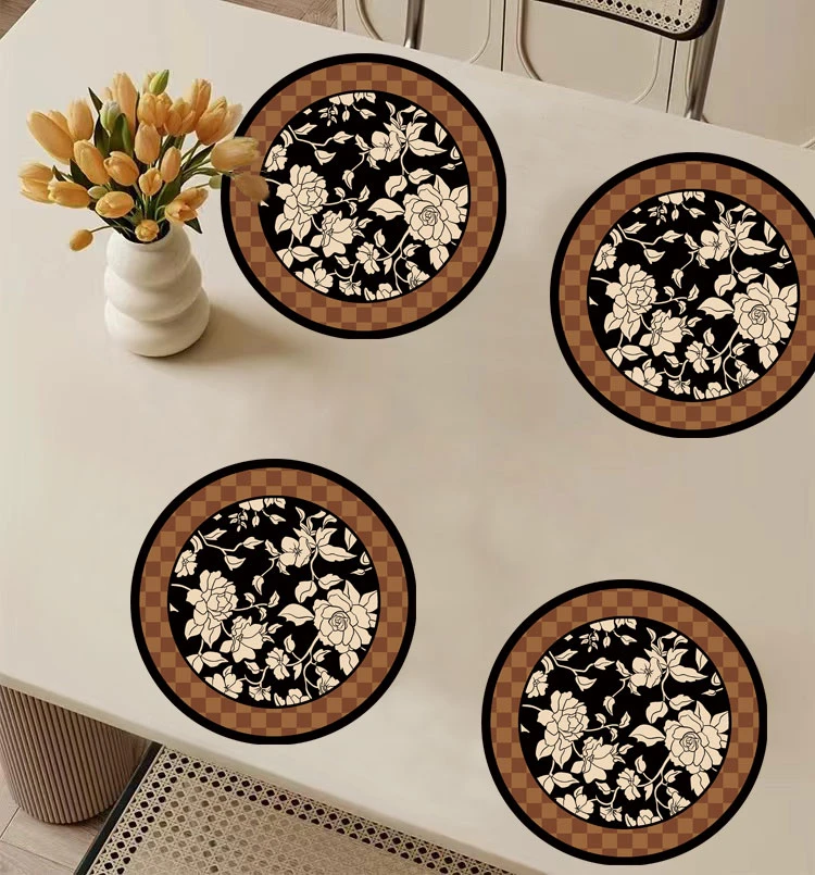 【拍一发四】中古风硅藻泥吸水隔热复古水防烫水家用杯垫杯垫杯垫