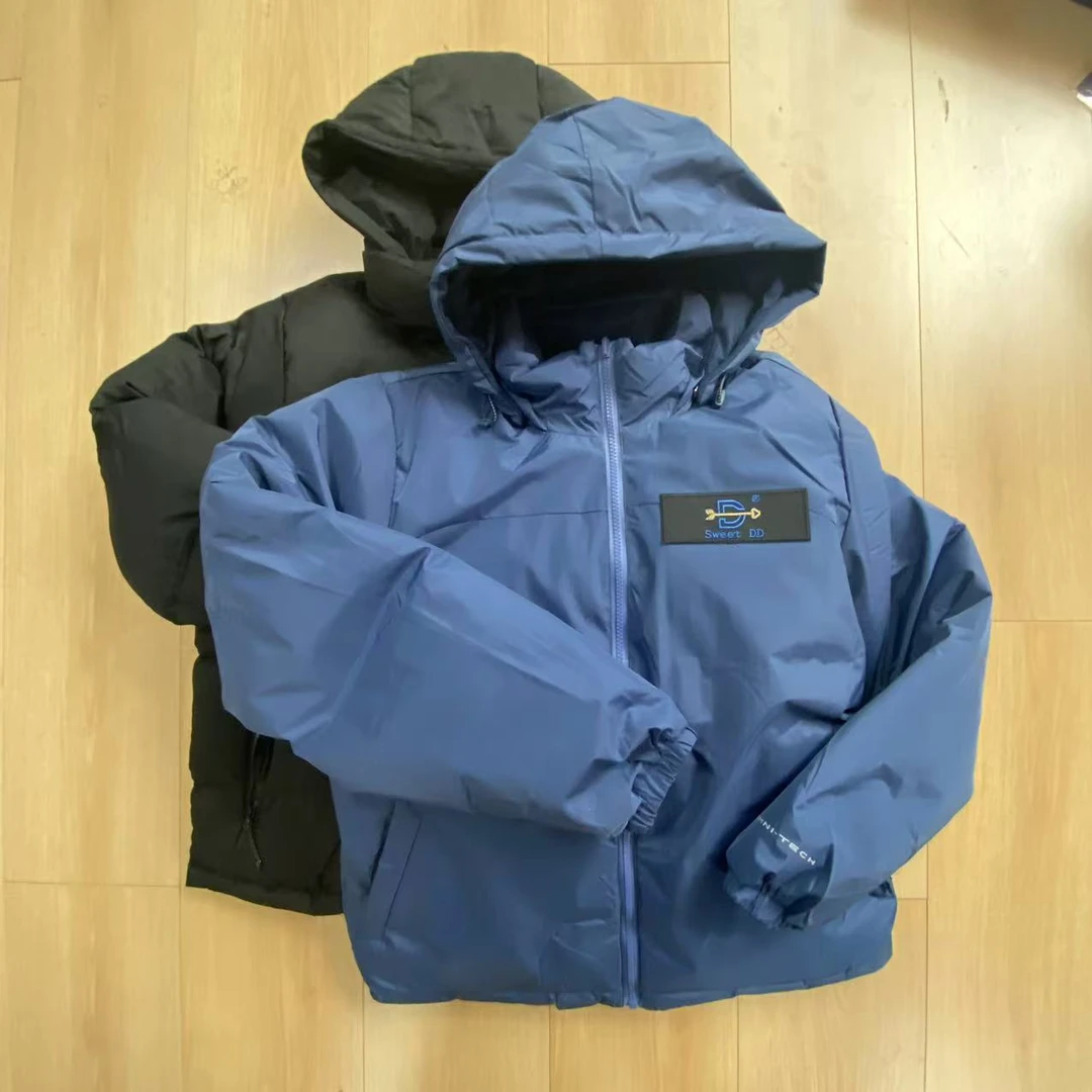 Sweet DD双色双面穿帽子可拆卸羽绒服/G