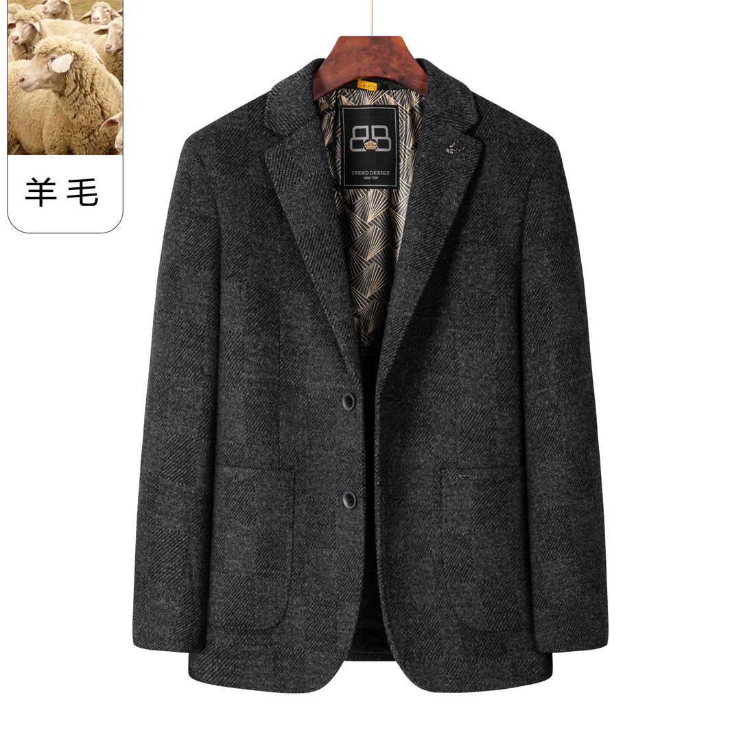 男士秋冬商务西服休闲百搭时尚平驳领西装外套男装/88239