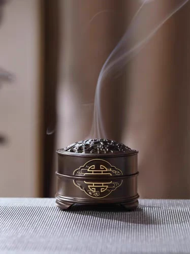 黄铜六时妙吉祥香篆盘香炉铜香炉香粉打香篆工具全套创意熏香炉