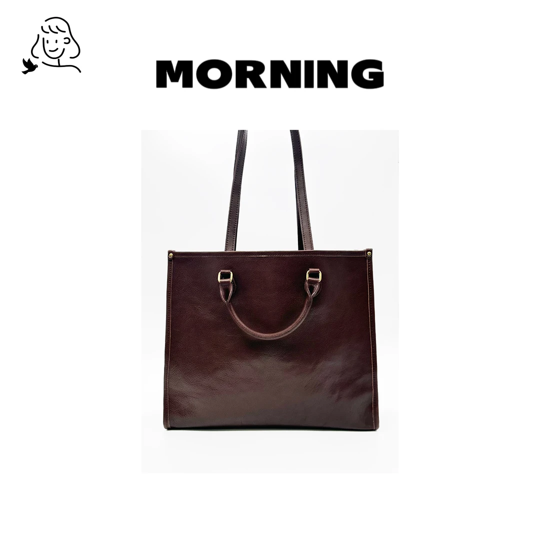 早安日记morning#5259小众时尚女士气质单肩斜挎托特包