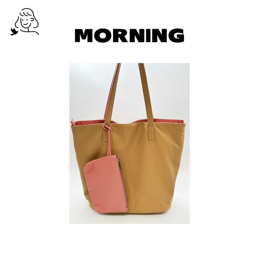 【拖家带口】早安日记morning#1968 小众时尚女士复古单肩托特包