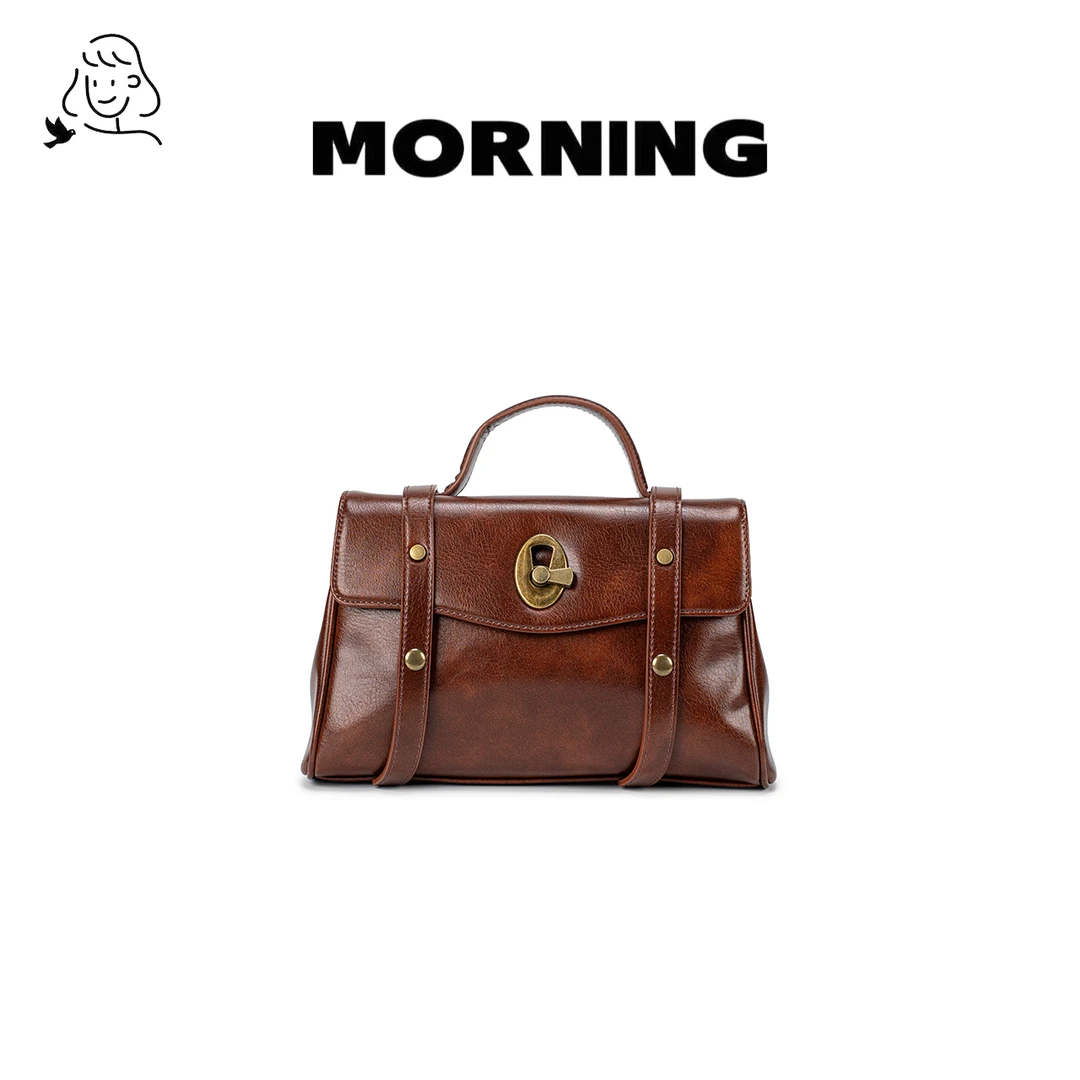 【红邮差】早安日记morning#81065 时尚女士通勤气质手提斜挎单肩包