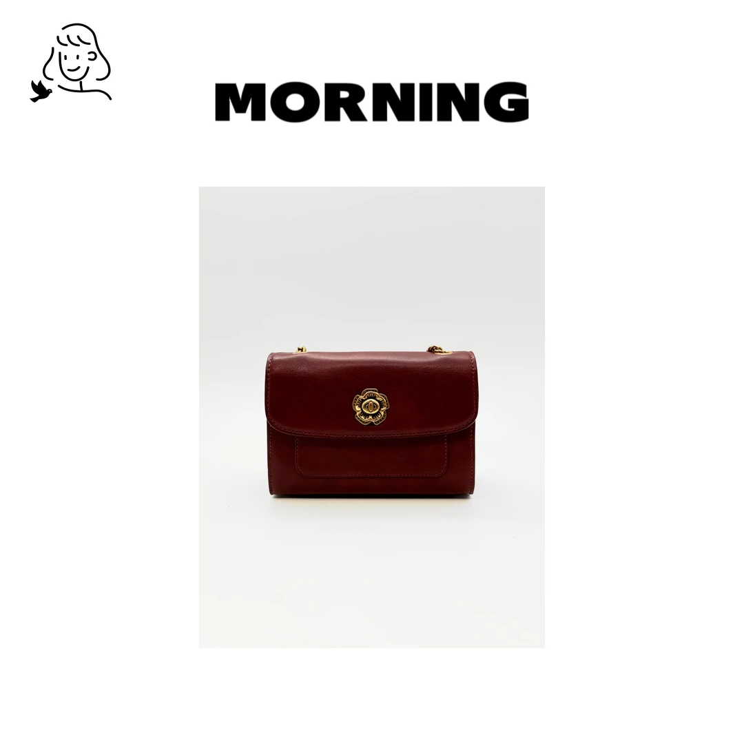 【山茶花】早安日记morning#23115 小众时尚女士复古单肩斜挎包