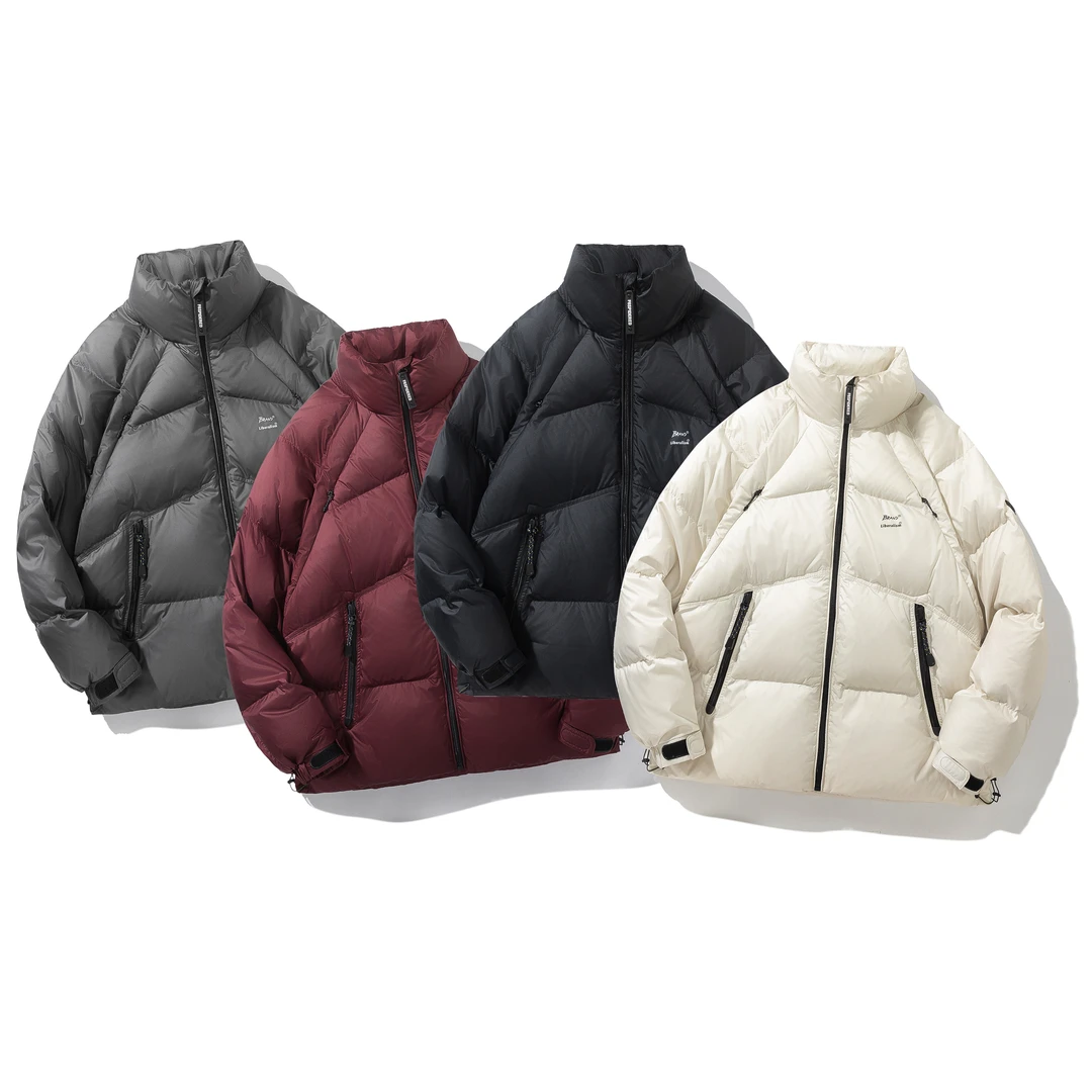 F8冬季8862DG防寒保暖情侣款立领羽绒服