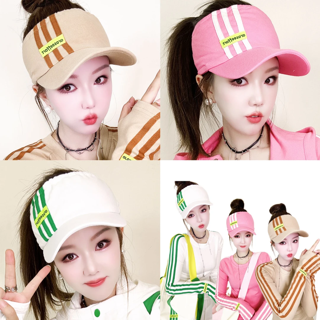 原创潮牌休闲百搭空顶鸭舌帽女