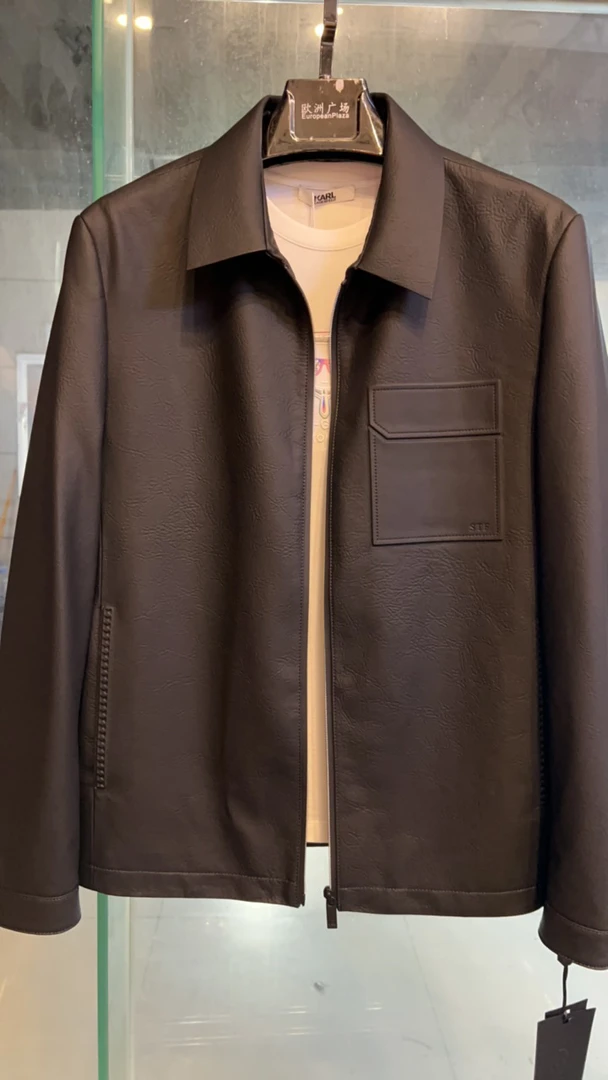 sdf欧货羊皮老钱风休闲夹克 2508