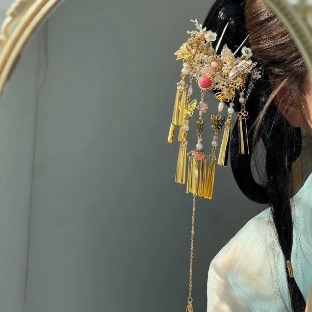 灼光古风簪发簪汉服步摇新中式发钗头饰原创设计旗袍文艺发饰