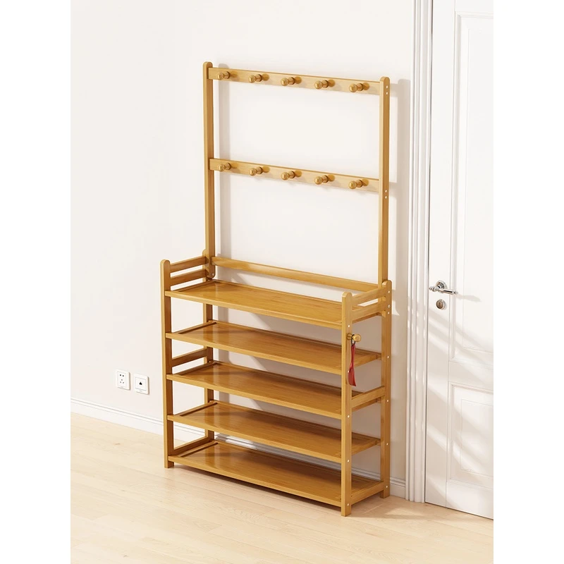 入门鞋架不占地方的衣架多层鞋架子鞋柜一体靠墙进门口玄关置物架