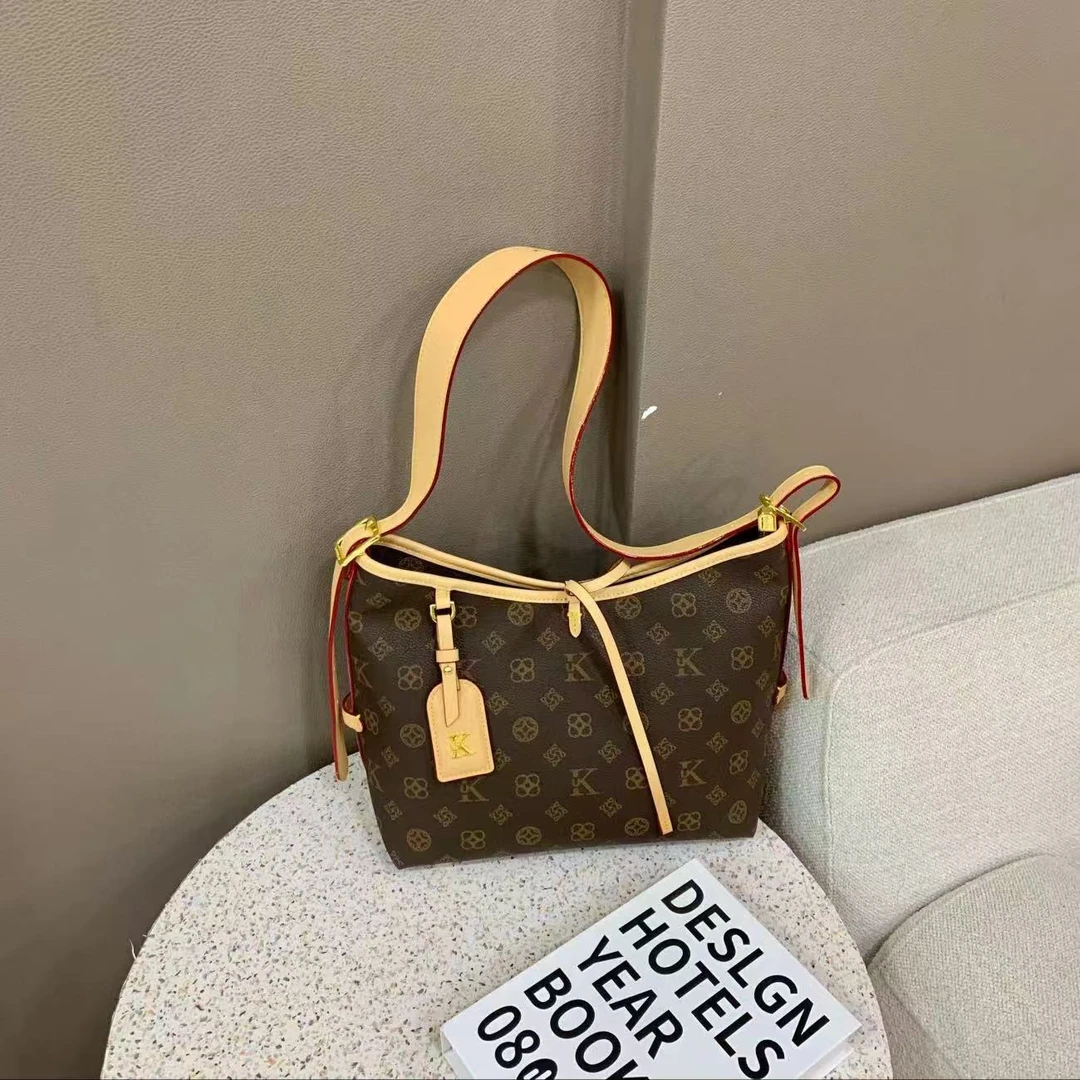 爆款百搭机场包单肩斜挎轻奢女包#底长27cm高25cm上口32cm