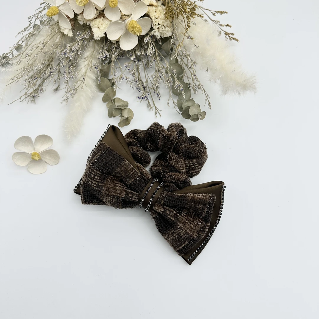 DH-348美拉德式高级感百搭立体植绒发圈K
