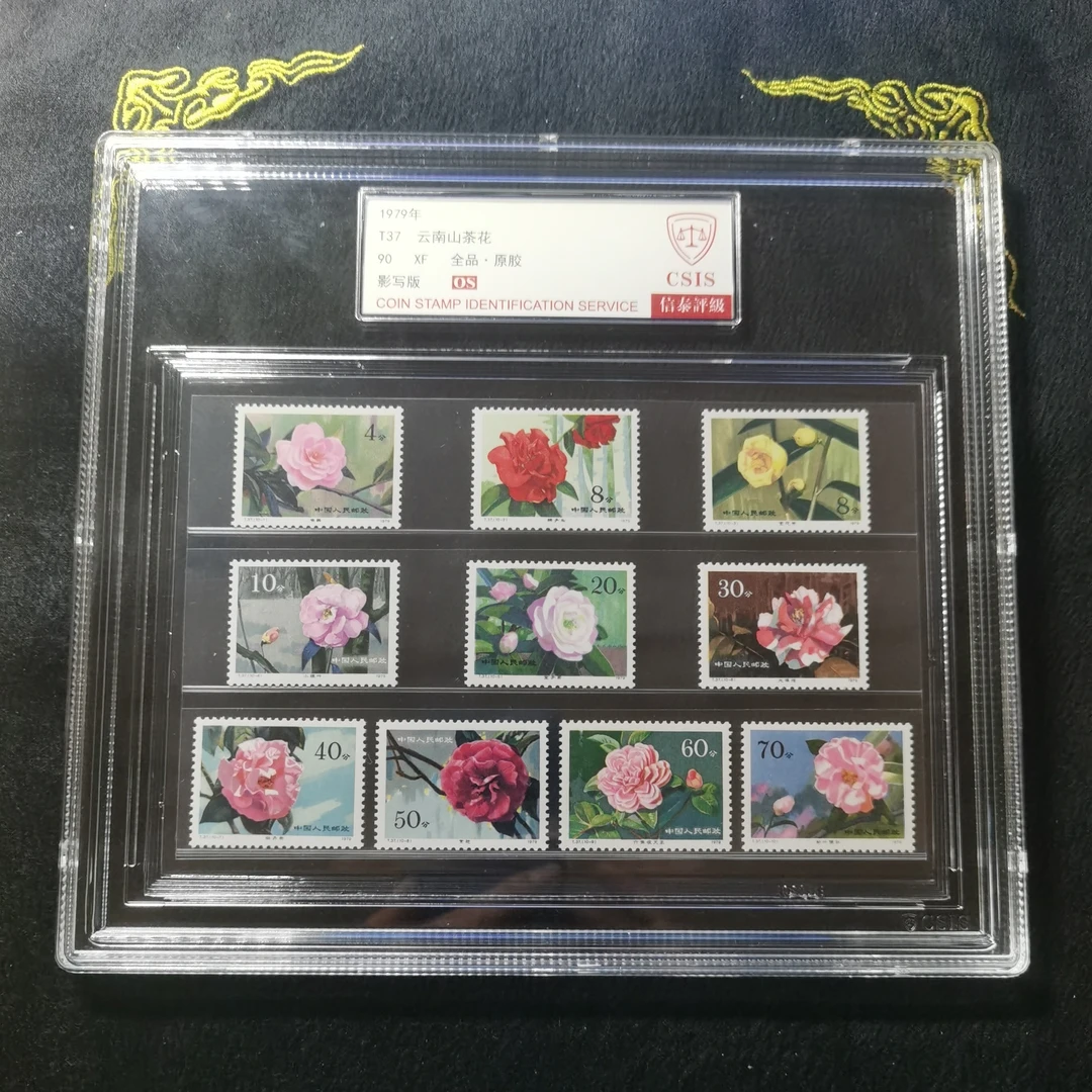 T37 云南山茶花 套票 大盒装 信泰评级90分OS