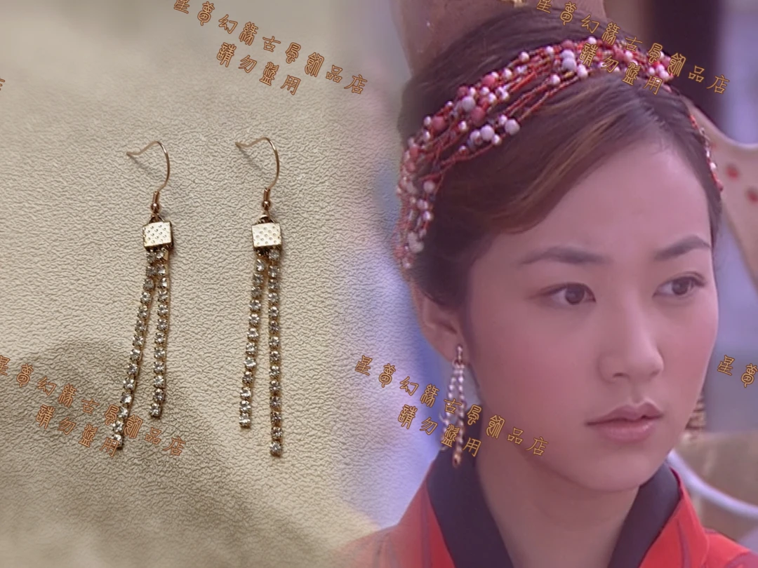 合金耳饰 福星高照猪八戒 韩雪铁扇公主同款耳环小清新纯银耳饰