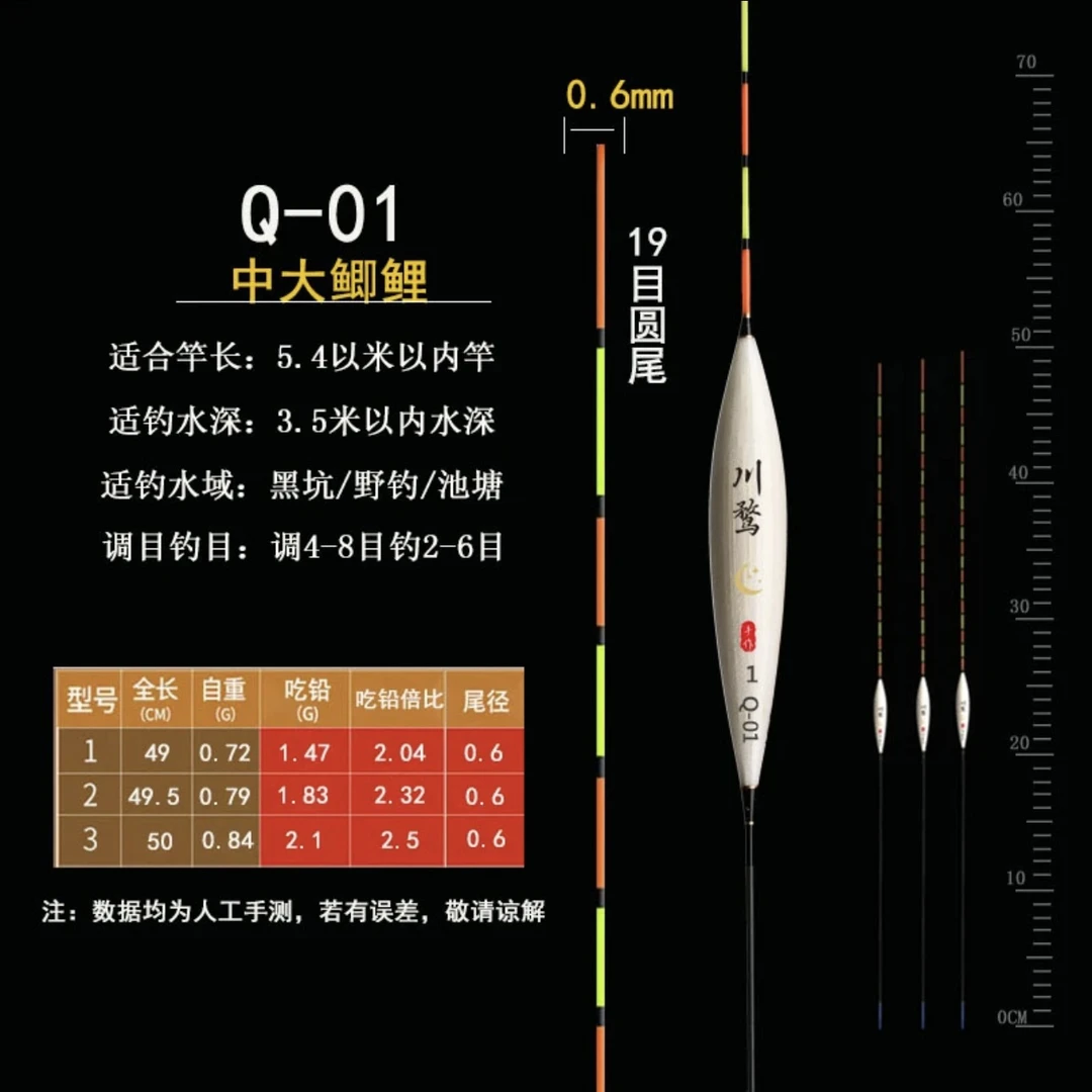 鲫鱼芦苇浮漂黑坑垂钓必备自重轻灵敏度高