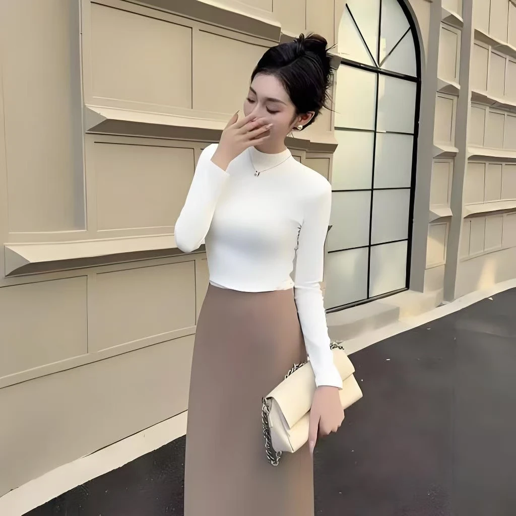 时尚百搭，椰油打底衫