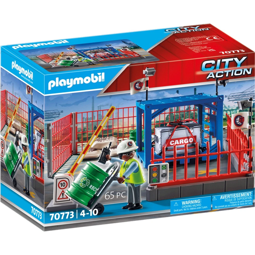 Playmobil/摩比世界70773货运仓库 儿童情景玩具儿童节礼物