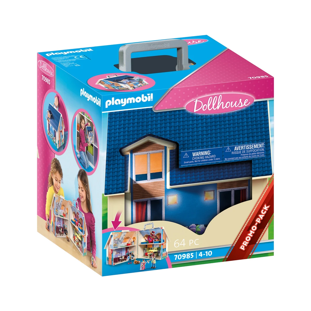 playmobil摩比世界70985便携式娃娃房屋玩具