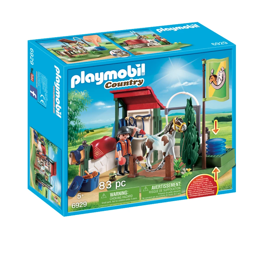 Playmobil/摩比世界6929马厩儿童情景玩具