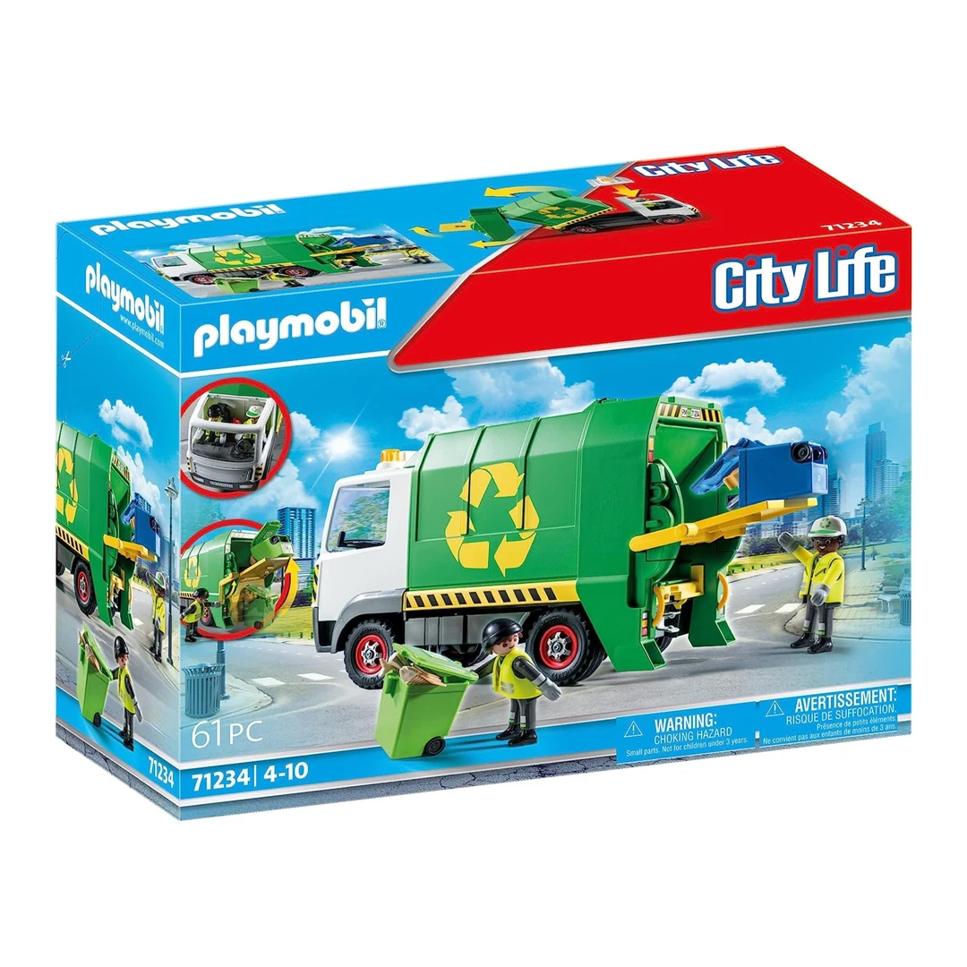 playmobil摩比世界71234垃圾回收车
