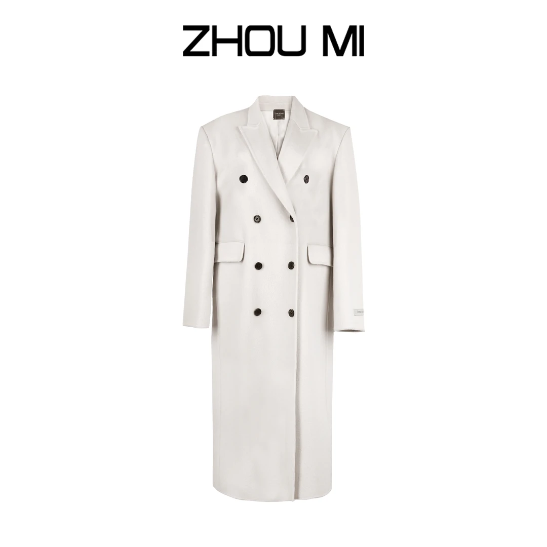 ZHOU MI 戗驳领长款大衣 ZY2632