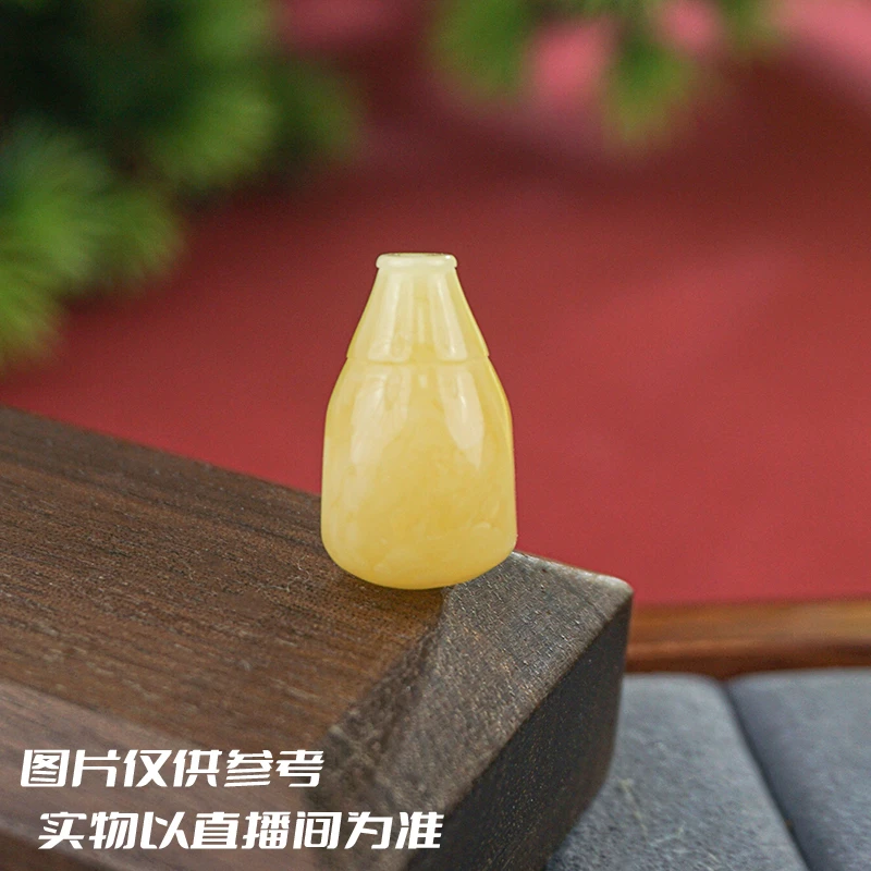 11mm+俄料琥珀蜜蜡西施壶三通对孔配饰多样性发其中一颗推荐天然