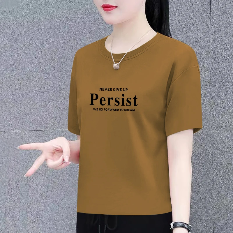 纯棉短袖t恤女夏季新款时尚洋气百搭宽松显瘦女装遮肚上衣体恤衫