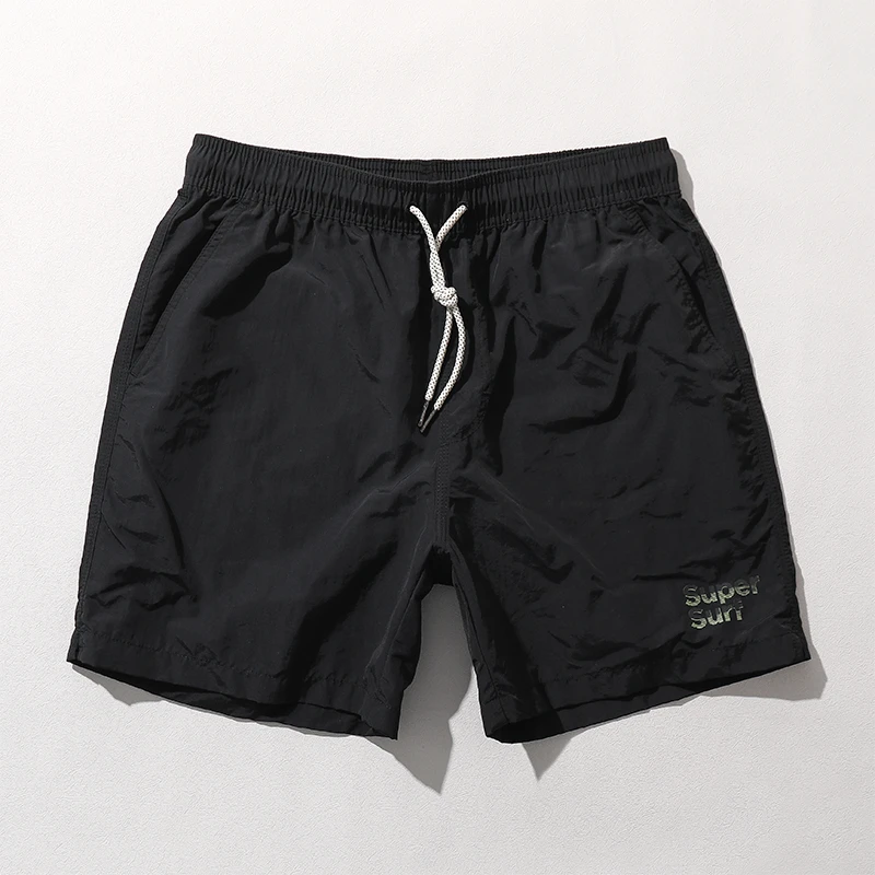 男裤子短裤夏季款休闲痞帅四分裤男士外穿宽松速干沙滩裤潮牌