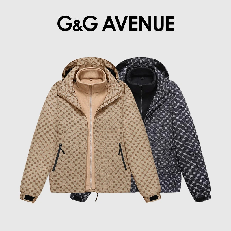 G&G AVENUE国际轻奢潮牌三合一夹克冲锋衣时尚休闲百搭男女同款