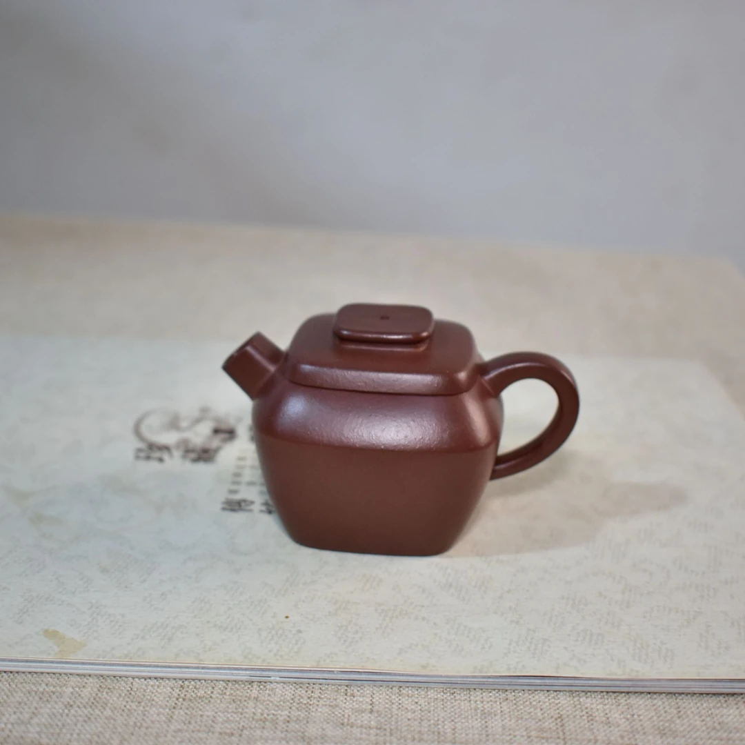 墩墩紫砂 小纽扣   100cc   宜兴原矿纯手工紫砂壶手制