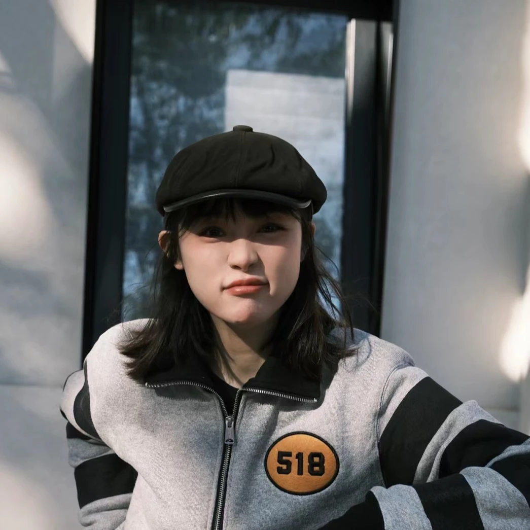 真皮羊皮画家冬季报童八角大码大头围前进保暖帽子中老年男士新款