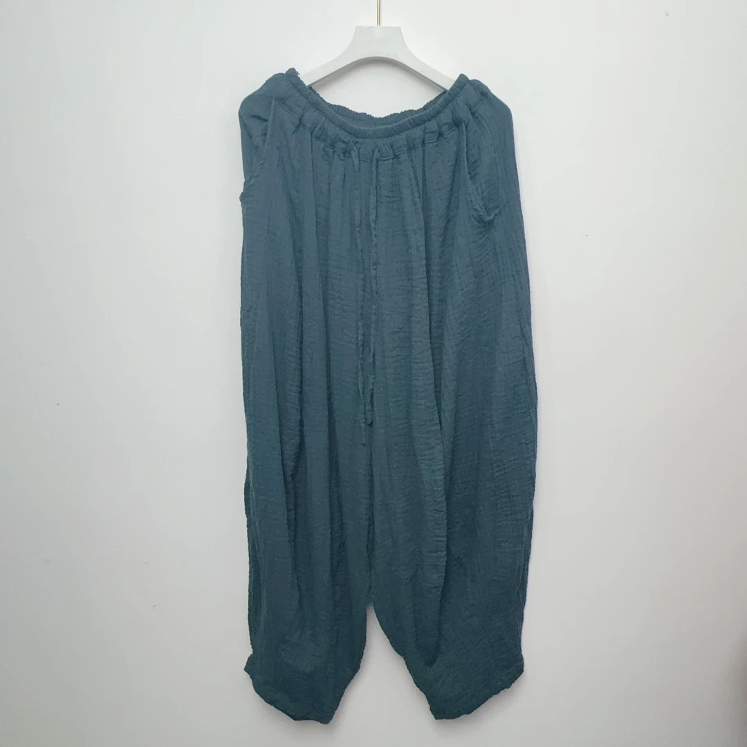 【流浪记LL】T50绿色时尚百搭休闲裤