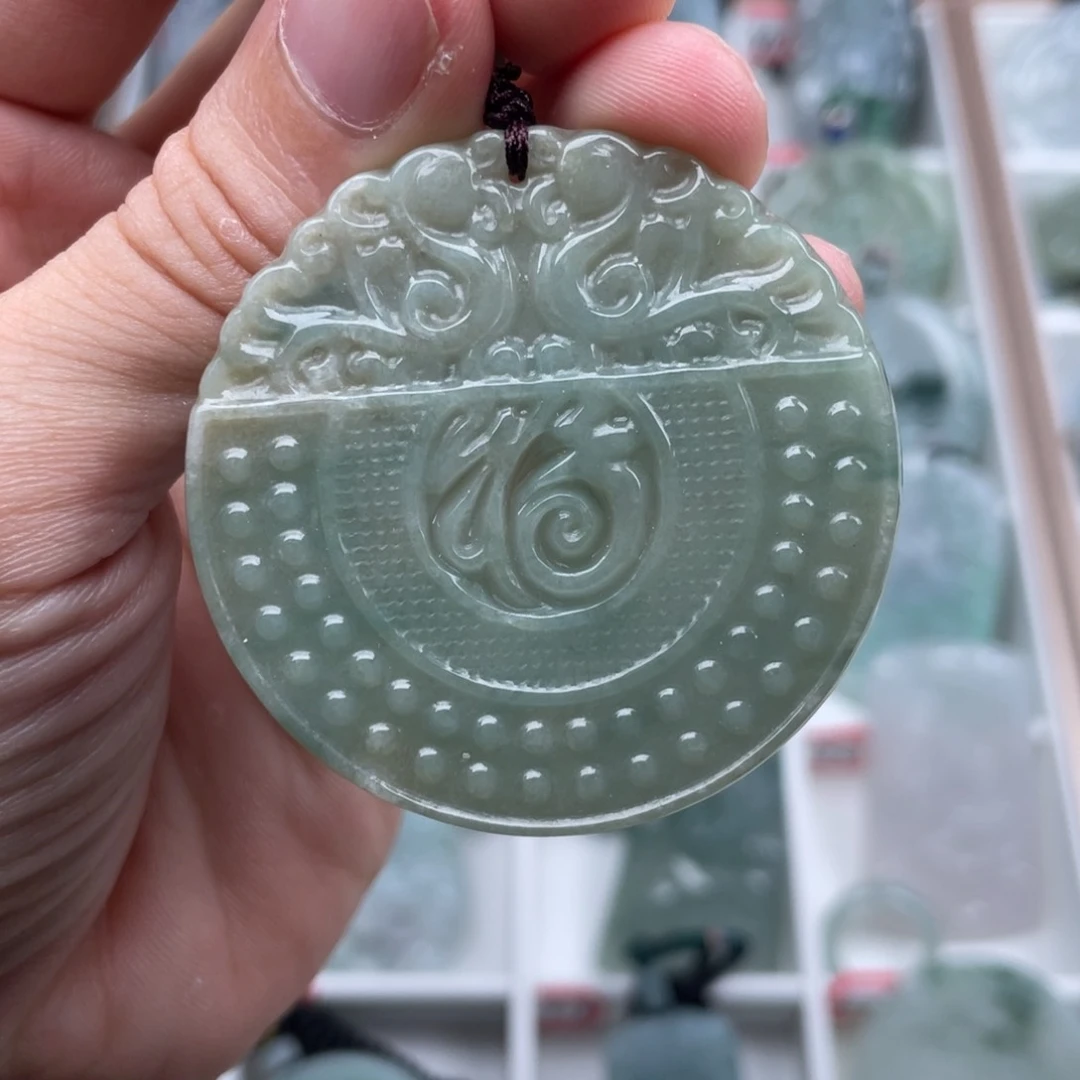 翡翠颈饰未镶嵌挂件218