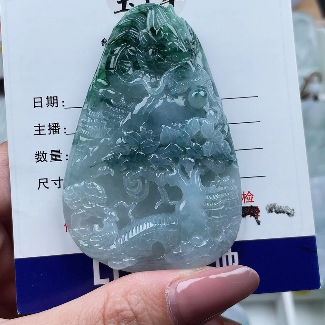 翡翠颈饰未镶嵌挂件