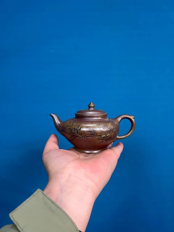 宜兴紫砂壶柴烧笑樱