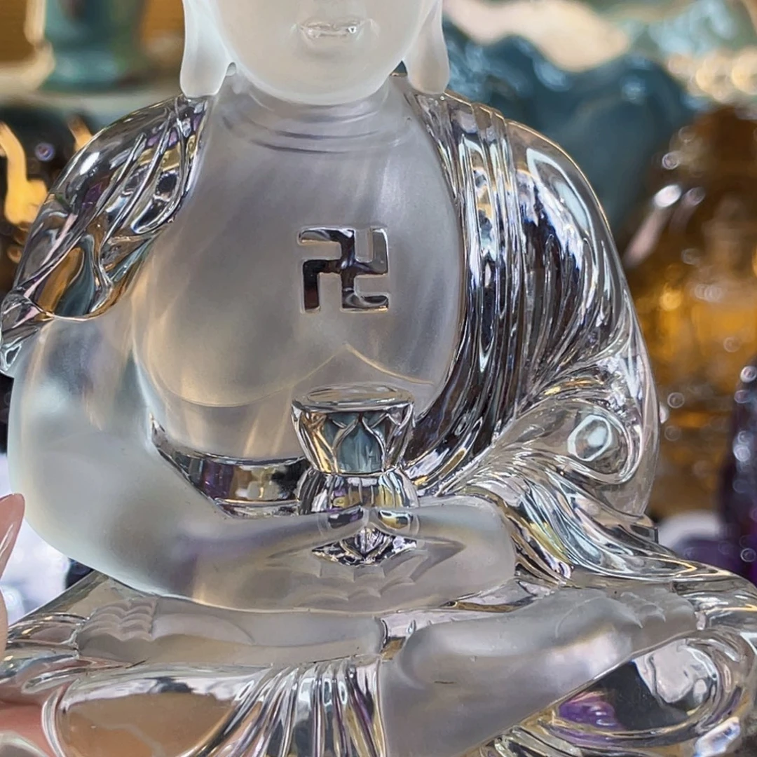 水晶颈饰未镶嵌老****店大摆件