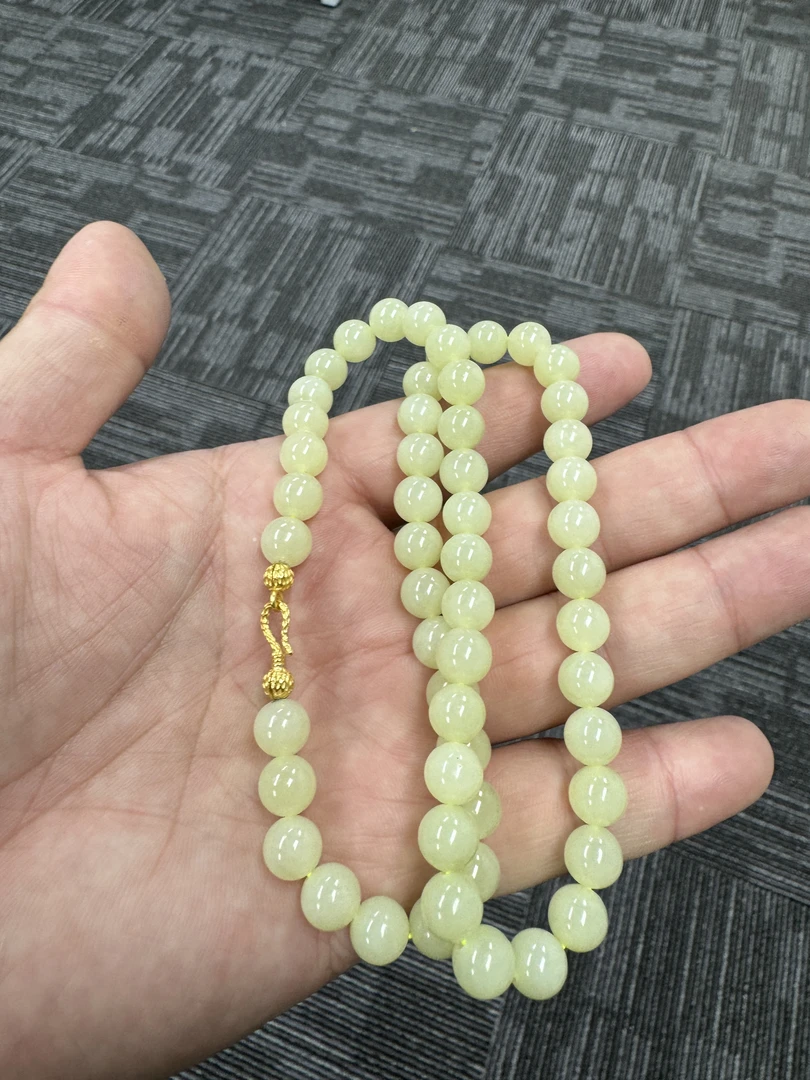 和田玉银黄口妈妈链气质百搭送妈妈礼物轻奢玉手串 多样性发货