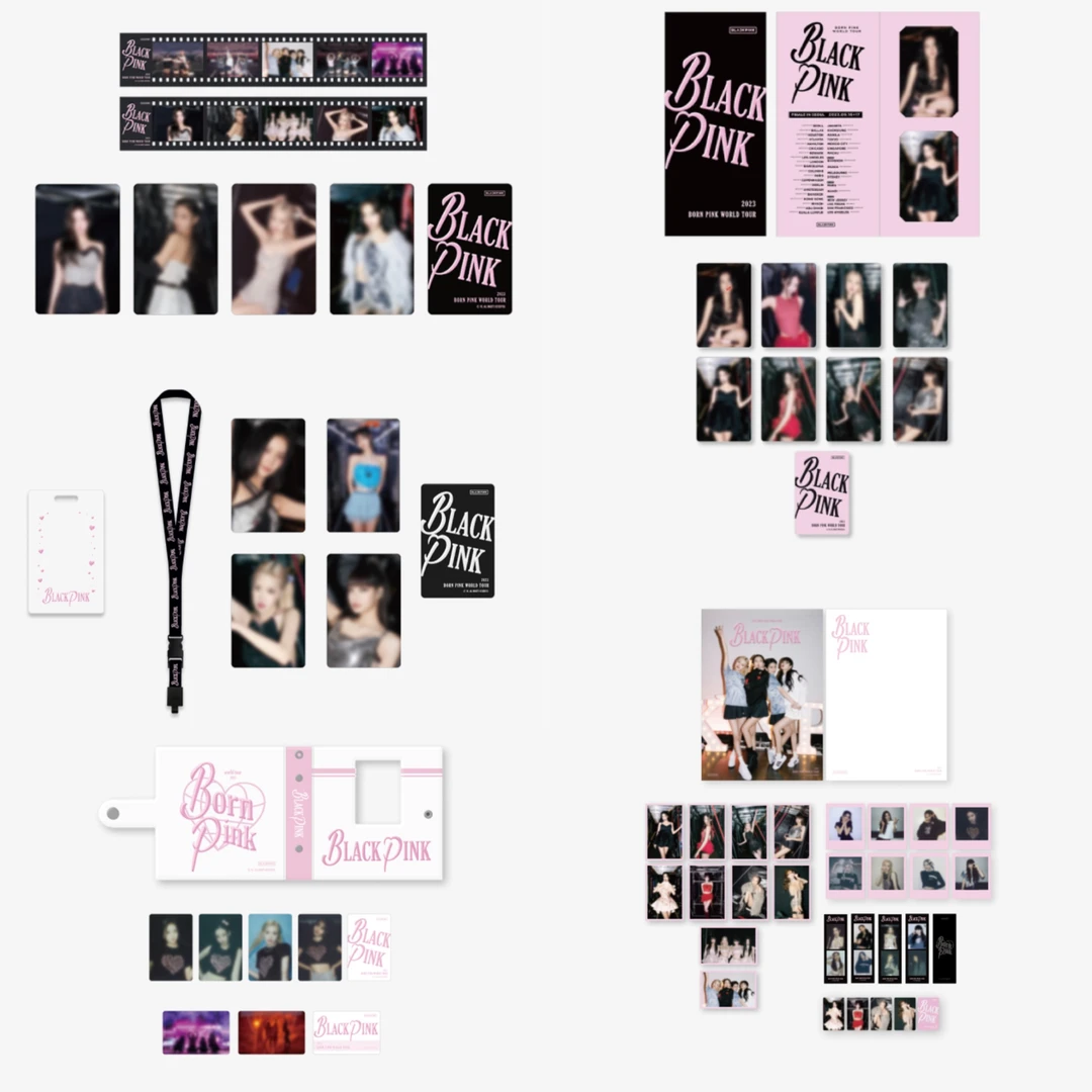 BLACKPINK首尔演唱会场周小卡粉锤应援棒周边胶片卡套官方正品