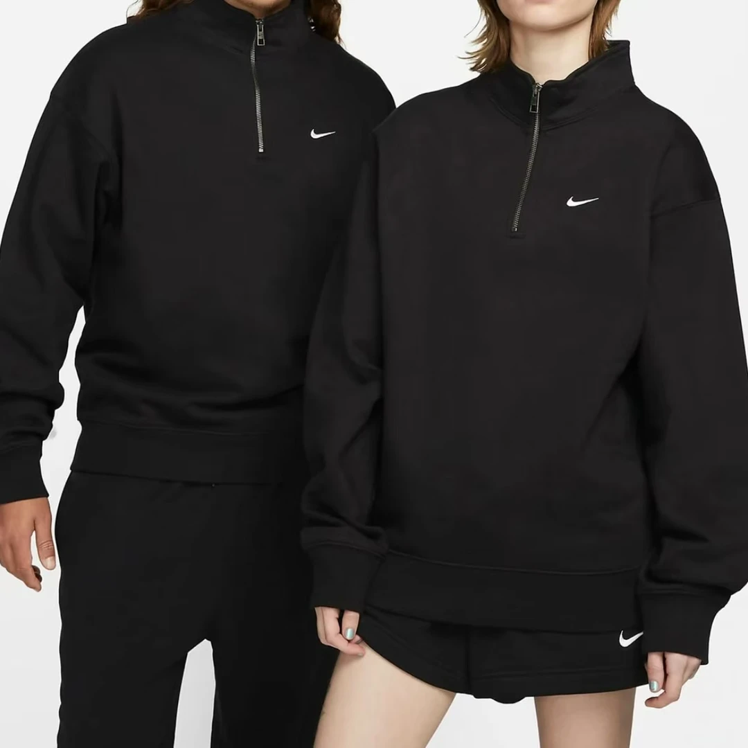 NIKE/耐克Solo Swoosh 秋冬新款舒适男子加绒上衣 DQ5209-010