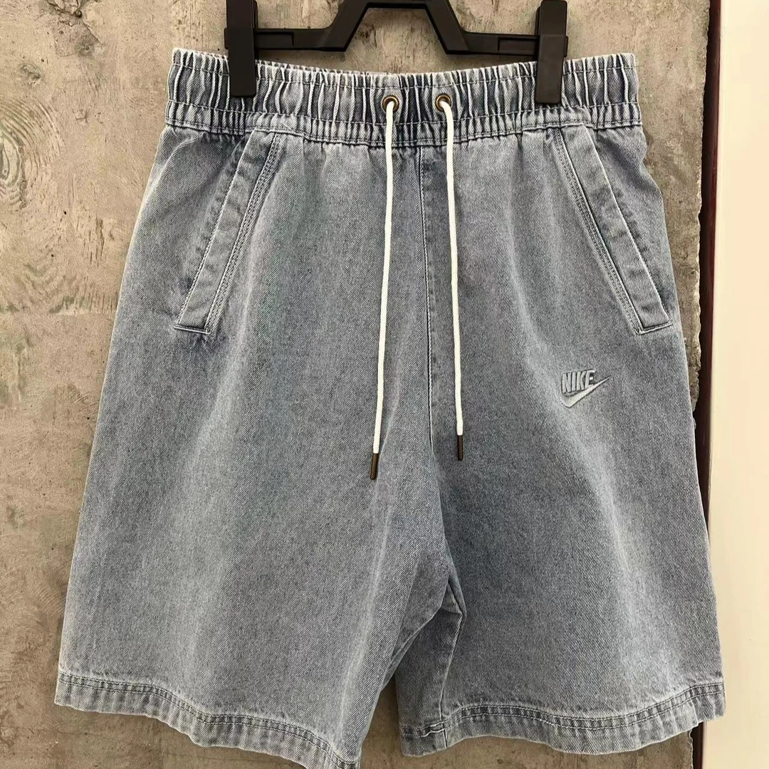 耐克男子夏季复古休闲牛仔短裤时尚时尚百搭-HQ1470-410