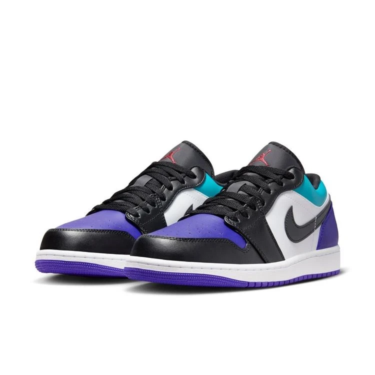 Nike/耐克AJ1男子复古个性潮流彩色拼接黑紫休闲板鞋-553558-154