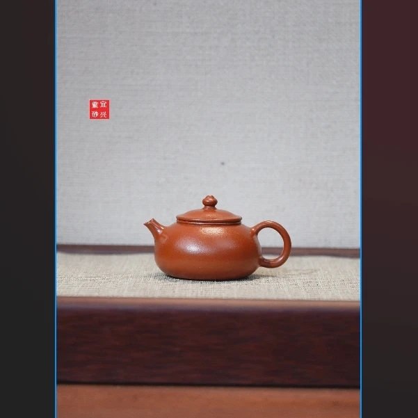 【闪购商品】孟臣小寒江朱泥家用紫砂茶壶Z845