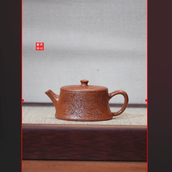 【闪购商品】刻绘鹰云柱降坡绝红家用紫砂壶J185