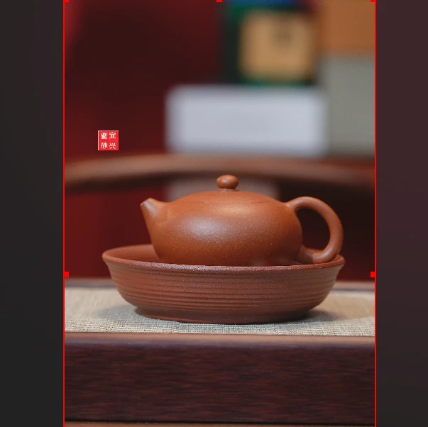 【闪购商品】扁西施降坡礼盒家用紫砂壶+小鹿壶承J183