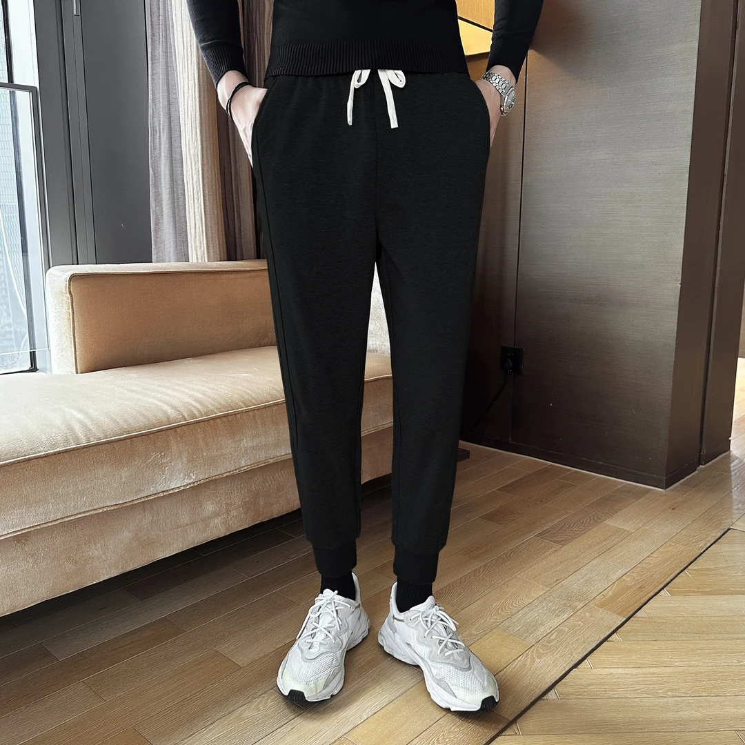 秋季长裤男士休闲裤男裤子韩版宽松束脚男潮流长裤男帅气运动裤子