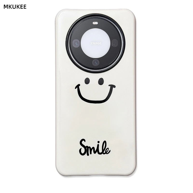 适用于HUAWEI华为mate60/50/40/mate60pro手机壳ins简约smile笑脸