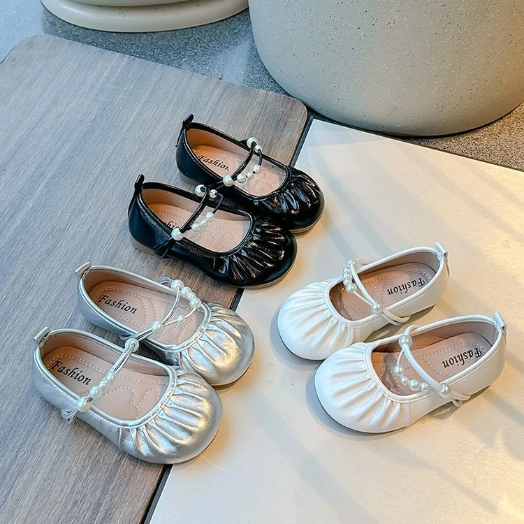 女童公主鞋2025春秋季新款玛丽珍浅口单鞋中小童宝宝鞋甜美公主鞋