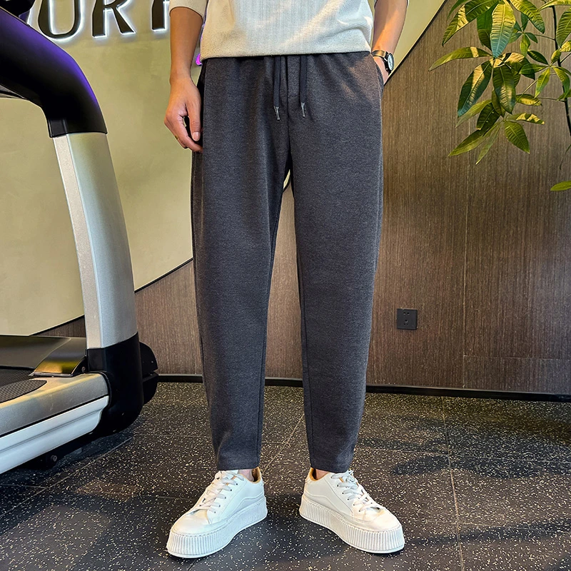 男士休闲裤2023秋冬季新款爆款痞帅男式长裤潮流运动高档秋装男裤