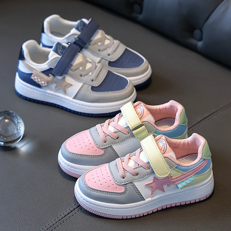 2025春秋季男童女童休闲运动鞋百搭儿童低帮板鞋中大童小学生单鞋