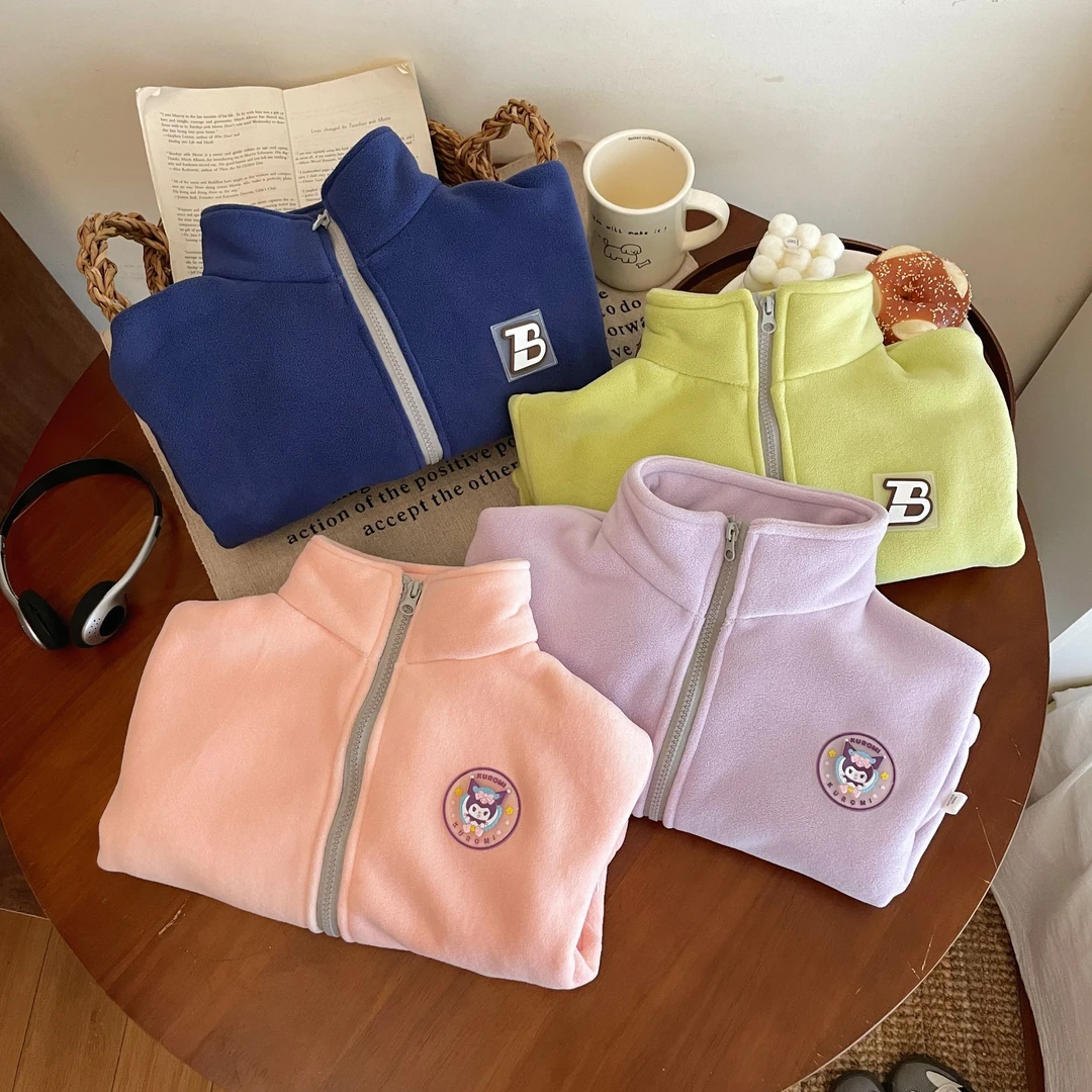 【清仓大促】儿童冬季加绒加厚外套棉服中大童保暖校服神器双面